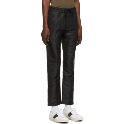 Shop Tom Ford Black Loose Sports Trousers In K09 Black