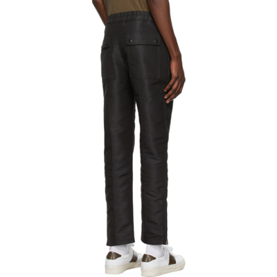 Shop Tom Ford Black Loose Sports Trousers In K09 Black