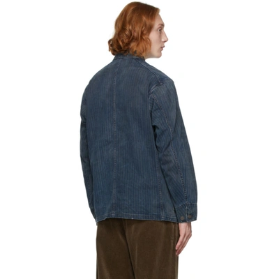 RRL INDIGO DENIM CHORE JACKET 
