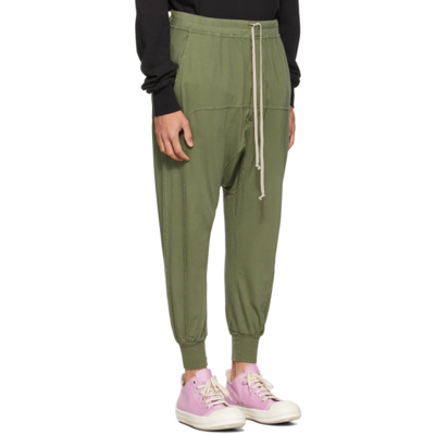 Shop Rick Owens Drkshdw Ssense Exclusive Green Drawstring Sweatpants In 15 Green