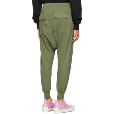 Shop Rick Owens Drkshdw Ssense Exclusive Green Drawstring Sweatpants In 15 Green