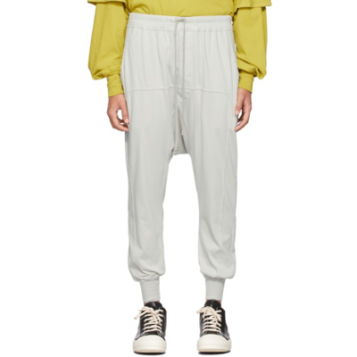 Rick Owens Drkshdw Off-white Drawstring Lounge Pants In 61 Oyster