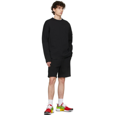 Shop Nike Black Nsw Tech Fleece Shorts In Black/black