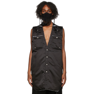 Shop Rick Owens Black Outershirt Liner Vest In 09 Black