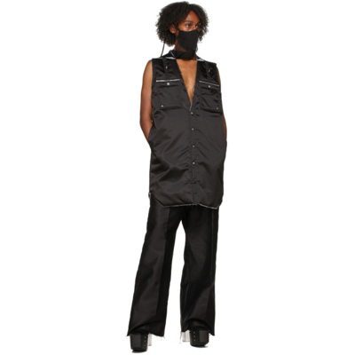 Shop Rick Owens Black Outershirt Liner Vest In 09 Black
