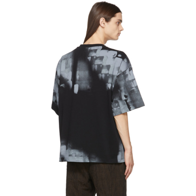 Shop A-cold-wall* Black Brush Stroke T-shirt