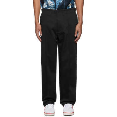 Shop Nicholas Daley Black 70s Trousers