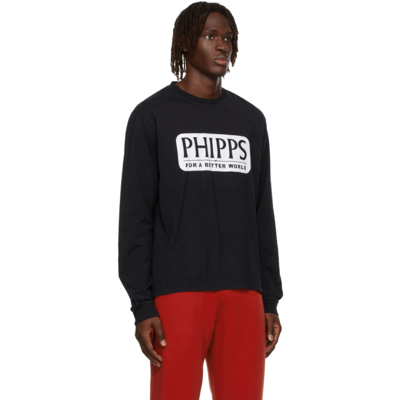 Shop Phipps Essential Logo Graphic T-shirt In Navy