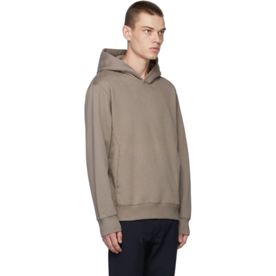 Shop Theory Taupe Colts Hoodie In 02d Tapir