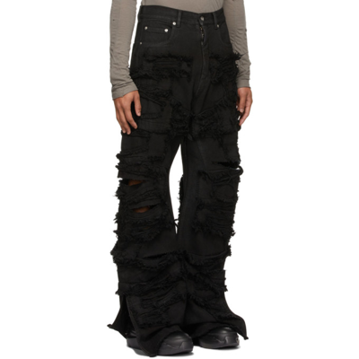 Black Destroyed Geth Jeans In 09 Black