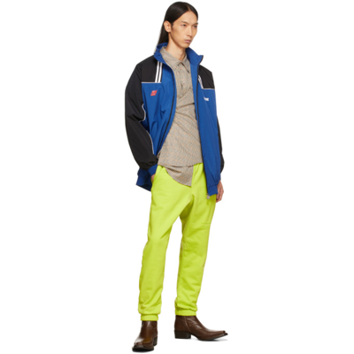 Martine Rose Elasticated-waistband Track Pants In Apple Green