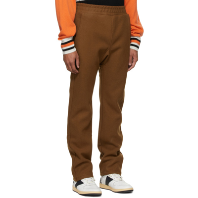 Shop Rhude Tan Wool Lounge Pants In Tan0117