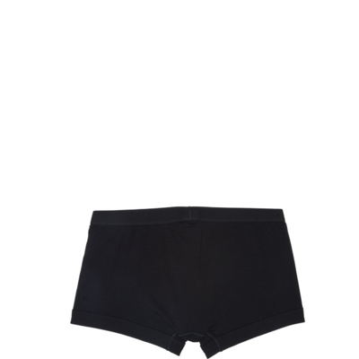 Shop Tom Ford Two-pack Black Cotton Boxer Briefs In 2 Black