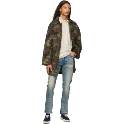 Shop Fear Of God Blue '7th Collection' Jeans In 3 Year Vintage Wash4