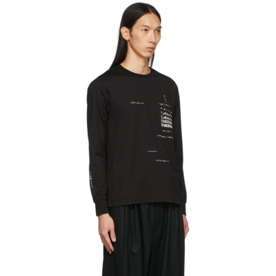 Takahiromiyashita The Soloist Logo Chest Pocket Long Sleeved T-shirt In Black