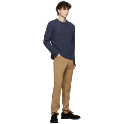 Shop Massimo Alba Navy Simon Crewneck Sweater In M501 Blu