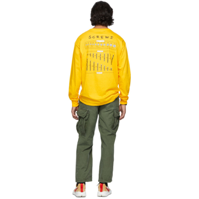 Shop Tom Sachs Logjam Long Sleeve T-shirt In Golden Yellow