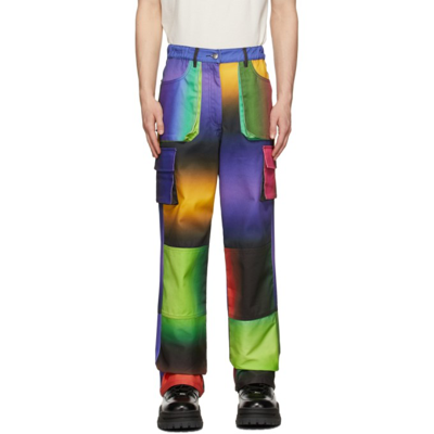Shop Agr Multicolor Gradient Twill Cargo Pants