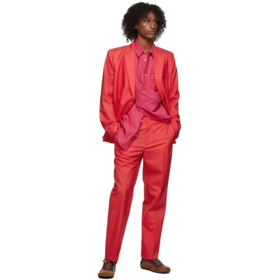 Shop Jacquemus Pink La Chemise Banane Long Sleeve Shirt