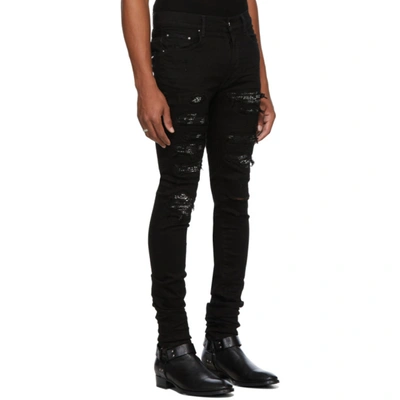 Shop Amiri Bandana Thrasher Jeans In Black