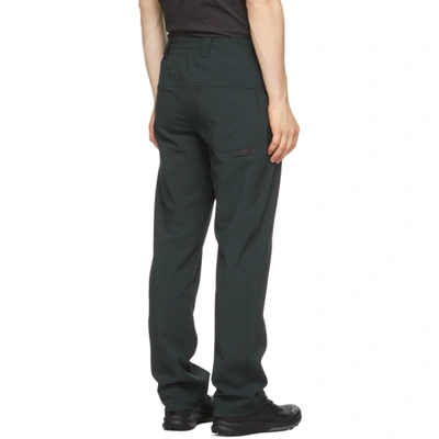 Shop Affix Grey Flex-grid Work Trousers In Field Grey