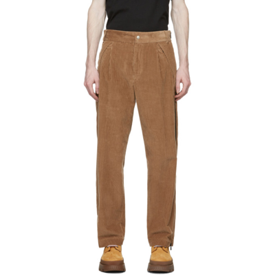 Shop Moncler Genius 8 Moncler Palm Angels Brown Corduroy Trousers In 251 Brown Cord