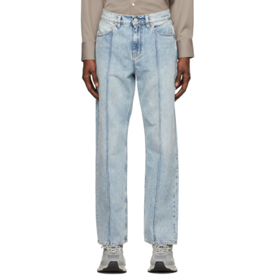 Blue Crease Formal Cut Jeans In Antique Crease Wash