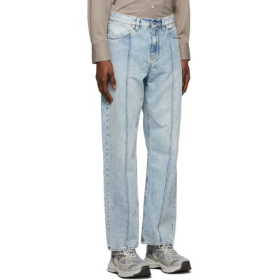 Blue Crease Formal Cut Jeans In Antique Crease Wash