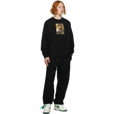 Shop Off-white Black Caravaggio Boy Sweatshirt In Black/multi