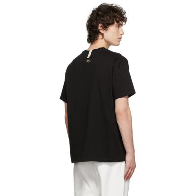 Shop Advisory Board Crystals Black Pocket T-shirt In Anthracite