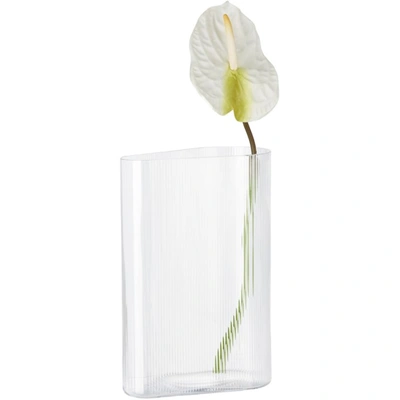 Shop Nude Glass Glass Short Mist Vase In Clear