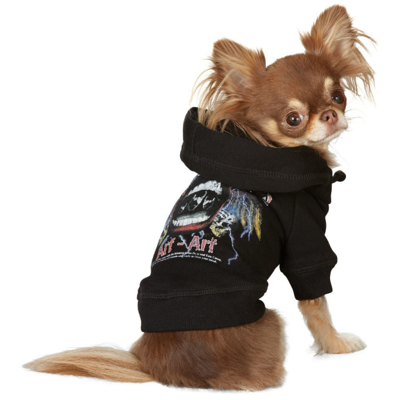 Shop Dsquared2 Black Poldo Dog Couture Edition Band Hoodie In 2124 Nero