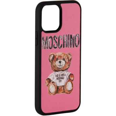 Shop Moschino Pink 'not A Toy' Iphone 12/12 Pro Case In 7948 Pink