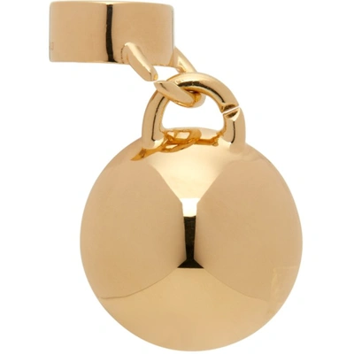 Räthel & Wolf Gold Sim Single Airpod Charm In Gold Vermeil