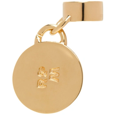 Räthel & Wolf Gold Sim Single Airpod Charm In Gold Vermeil