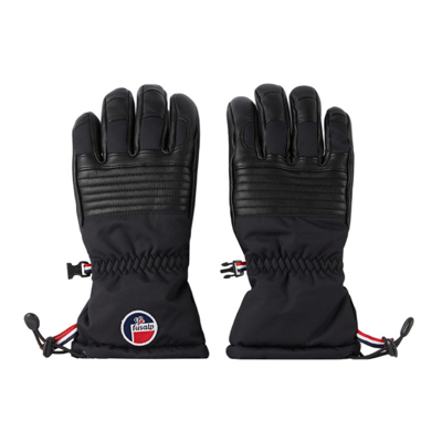 Shop Fusalp Black Albinen Gloves In 01000 Noir