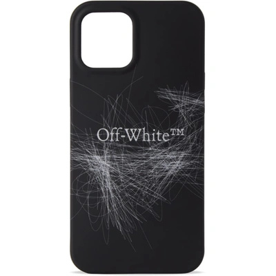 Shop Off-white Black & White Pen Arrows Iphone 12 Pro Max Case In Black White