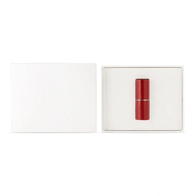 Shop La Bouche Rouge Refillable Leather Lipstick Case – Red In Na