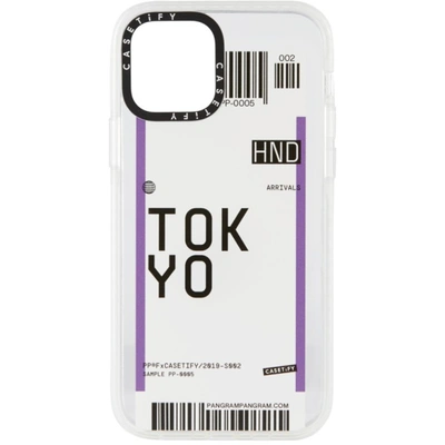 Shop Casetify White Tokyo Hnd Iphone 12/12 Pro Impact Case In Clear Frost