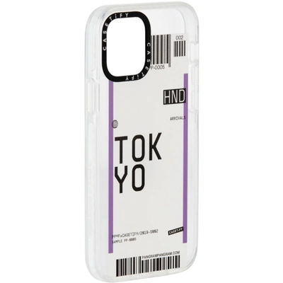 Shop Casetify White Tokyo Hnd Iphone 12/12 Pro Impact Case In Clear Frost