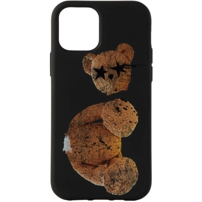 Shop Palm Angels Black Spray Paint Bear Iphone 12/12 Pro Case In O Black Brow
