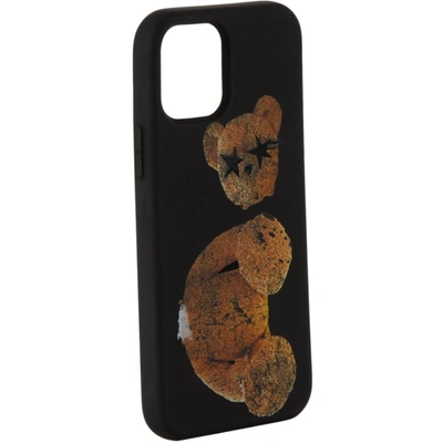 Shop Palm Angels Black Spray Paint Bear Iphone 12/12 Pro Case In O Black Brow