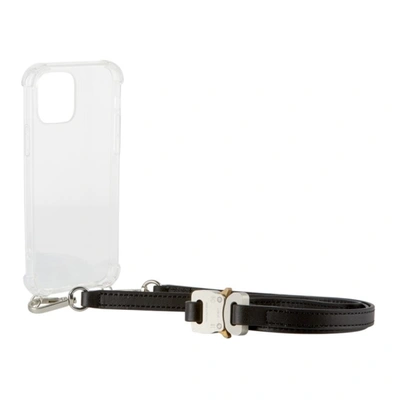 Shop Alyx Transparent & Black Iphone 12 Case In Trasparent/blackmty0