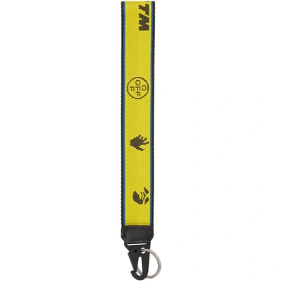Shop Off-white Yellow & Black Hybrid Industrial Keychain In Yellow/black