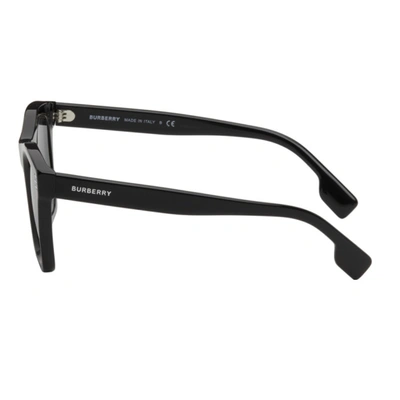 Shop Burberry Black Square Sunglasses In 300187 Black