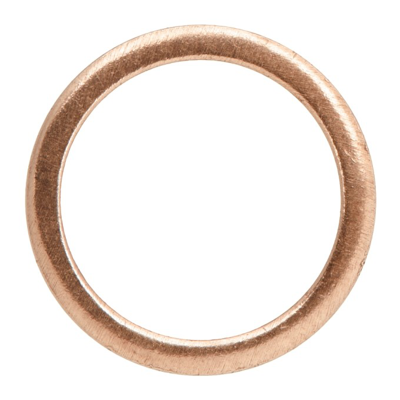 Shop Maison Margiela Rose Gold Semi-polished Ring In 952 Rosegol