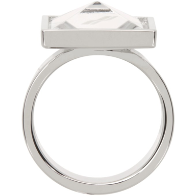 Shop We11 Done Crystal Square Cut Ring