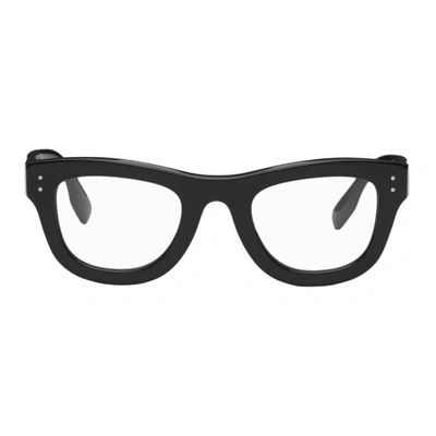 Shop Burberry Black Sidney Glasses In 3001sb Black