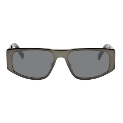 Shop Givenchy Gunmetal Gv 7204 Sunglasses In 0v81 Dkrut Blk
