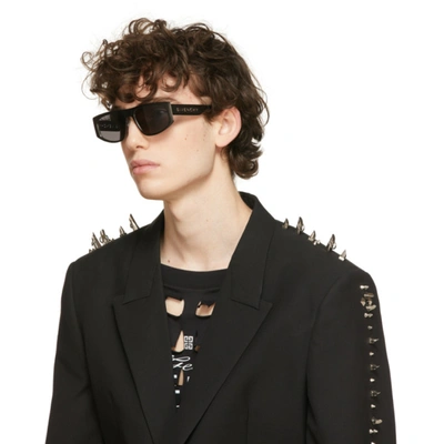 Shop Givenchy Gunmetal Gv 7204 Sunglasses In 0v81 Dkrut Blk